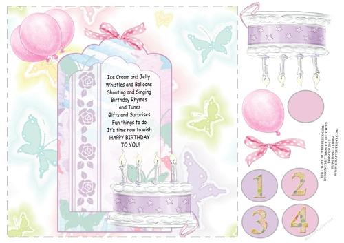 BIRTHDAY BUTTERFLIES CUTE VERSE TOO