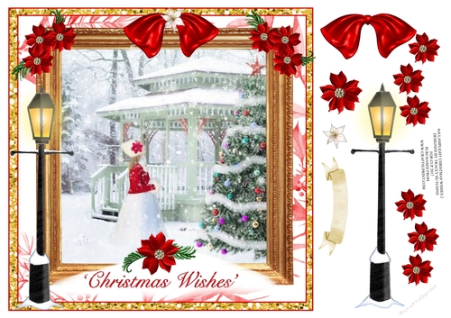 8x8 LAMPLIGHT CHRISTMAS WISHES 