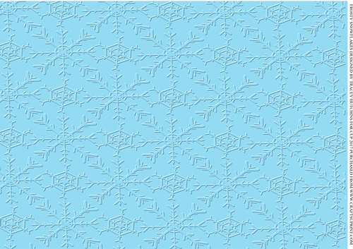 CHRISTMAS SNOWFLAKES FAUX EMBOSSED SHEET