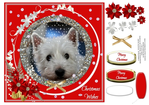 CHRISTMAS WISHES WESTIE BABY