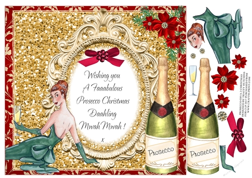 PROSECCO DIVA 2 CHRISTMAS MWAH MWAH