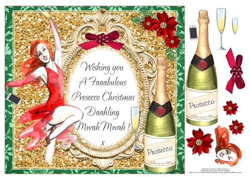 PROSECCO DIVA 3 CHRISTMAS MWAH MWAH