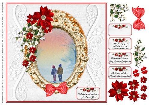 GIRLFRIEND,BOYFRIEND,LOVE YOU MULTI SENTIMENT CHRISTMAS SCENE 1