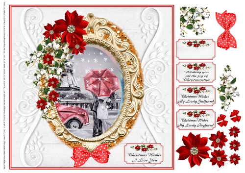 GIRLFRIEND,BOYFRIEND,LOVE YOU MULTI SENTIMENT CHRISTMAS SCENE 3