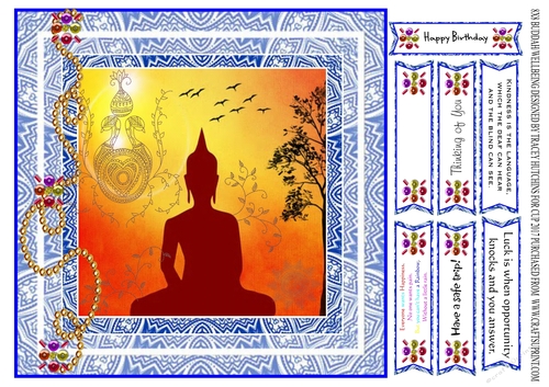BUDDHA WELL BEING BIRTHDAY QUOTES INSPIRATIONAL HENNA