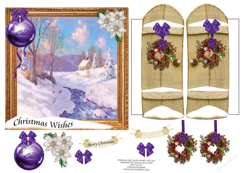 6x6 THROUGH GARDEN GATES SNOWY VILAGE