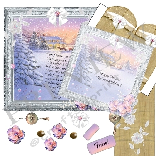 8x8 CHRISTMAS THROUGH THE GATES FRIEND MINI KIT 