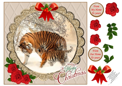 CHRISTMAS TIGERS OUR / MY HOUSE TO YOURS