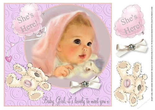 NEW BABY GIRL SHES HERE - ITS LOVELY TO MEET YOU