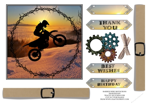 BARBED WIRE MOTOR CROSS 6X6 MULTI SENTIMENT