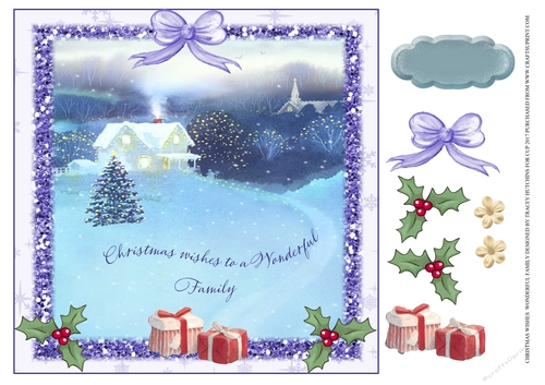 CHRISTMAS WISHES WONDERFUL FAMILY