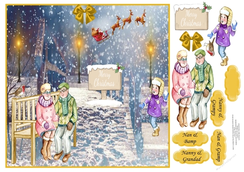 ENJOY A PEACEFUL CHRISTMAS ....... WHILE IT LASTS ! NANNY & GRANDAD,GRAMP ETC