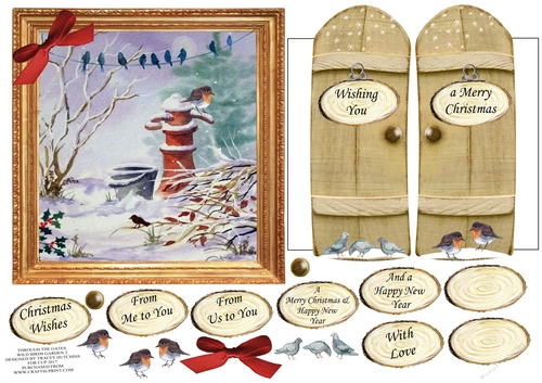 THROUGH THE GARDEN GATES CHRISTMAS 6x6 GARDEN BIRDS 2