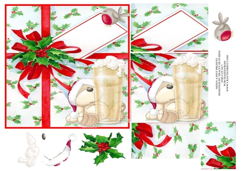 6x6 MINES A PINT MALE CHRISTMAS CARD FRONT