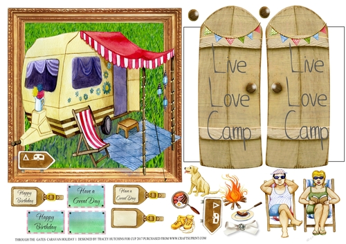 THROUGH THE GATES  MULTI USE UNISEX 6x6 CARAVAN HOLIDAY 1