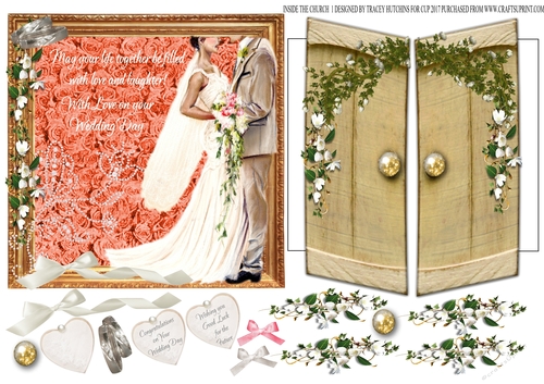 THROUGH THE CHURCH GATES DOORS 6X6 WEDDING 1