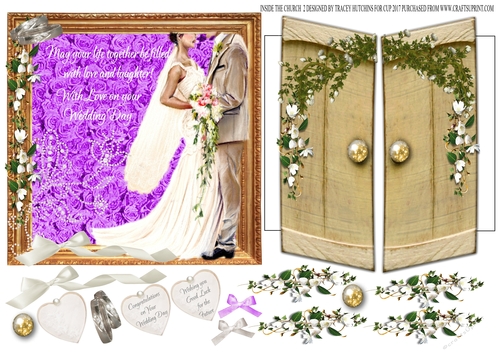 THROUGH THE CHURCH GATES DOORS 6X6 WEDDING 2