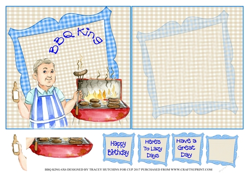 6X6 BBQ KING BIRTHDAY RETIREMENT LAZY DAYS