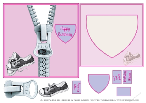 6X6 HOODY & TRAINERS TEEN BIRTHDAY GIRL