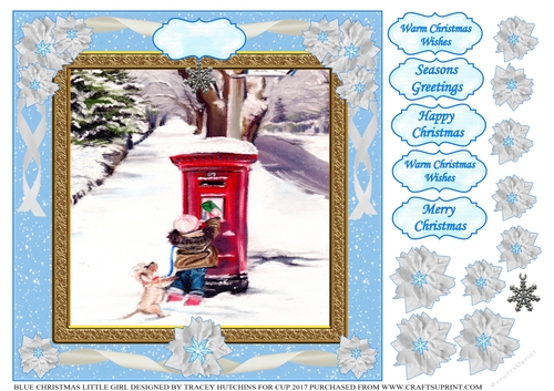 BLUE CHRISTMAS LITTLE GIRL