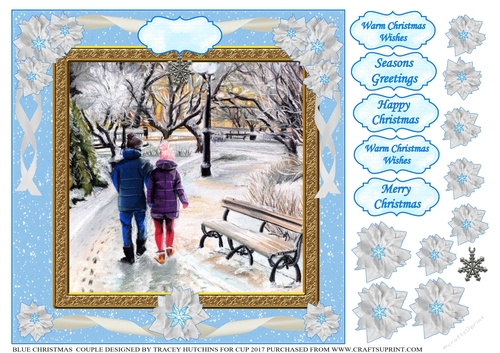 BLUE CHRISTMAS SNOWY WALK