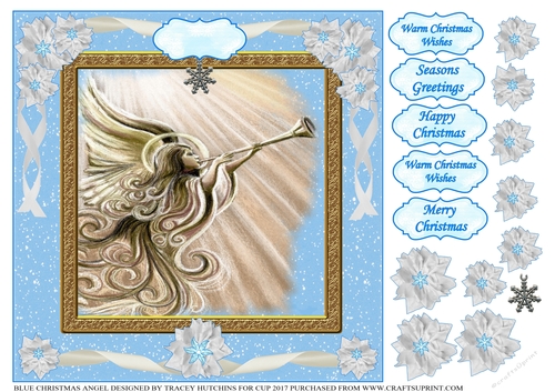 BLUE CHRISTMAS ANGEL