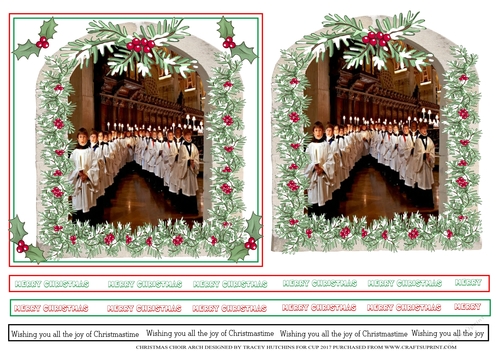 CHRISTMAS CHOIR ARCH 6X6