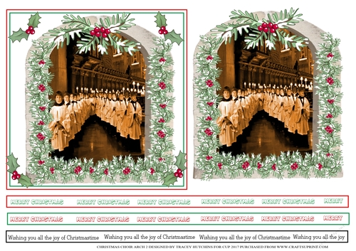 CHRISTMAS CHOIR ARCH  2 6X6