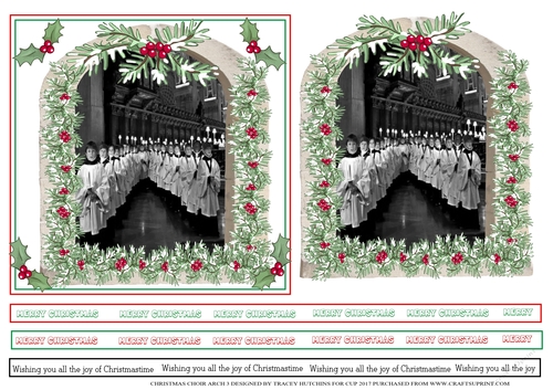 CHRISTMAS CHOIR ARCH  3 6X6