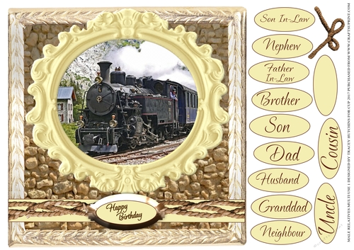 MALE RELATIVES MULTI SENTIMENT LOTS OF CATEGORIES 1 STEAM TRAIN