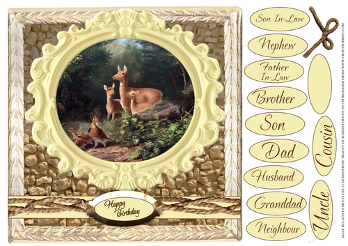 MALE RELATIVES MULTI SENTIMENT LOTS OF CATEGORIES 12 DEER & GROUSE