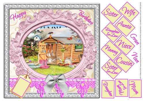 LADIES SHED FEMALE RELATIVES MULTI SENTIMENT