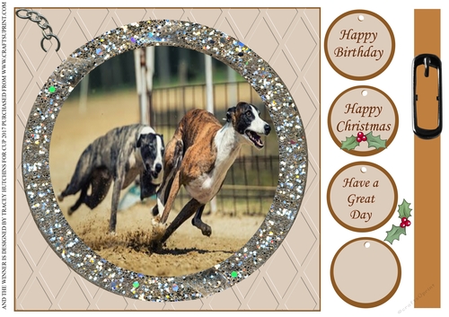 AND THE WINNER IS......... GREYHOUND RACING BIRTHDAY /CHRISTMAS