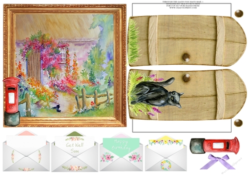 THROUGH THE GATES  MULTI USE GET WELL BIRTHDAY ETC 6x6 YOU HAVE MAIL 1