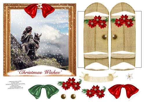 THROUGH THE GATES UNISEX 6x6 HUSKY CHRISTMAS 2