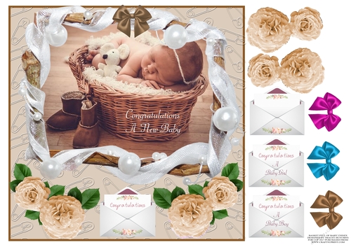 NEW BABY BASKET FULL OF BABY UNISEX