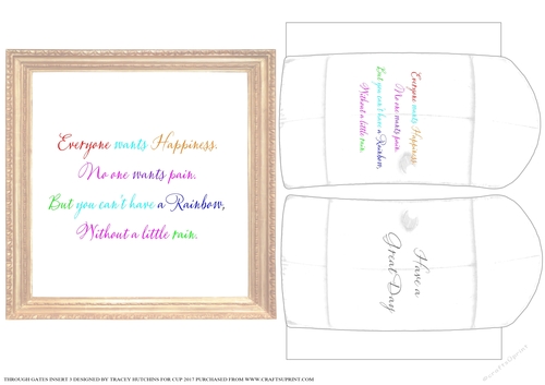 THROUGH THE GATES UNISEX 6x6 INSPIRATIONAL CHIN UP DOUBLE INSERT 3