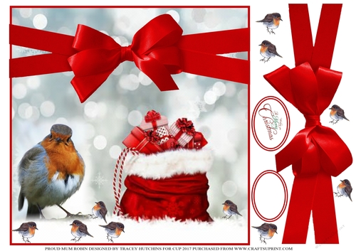 PROUD MUM ROBIN CHRISTMAS CUTIIE