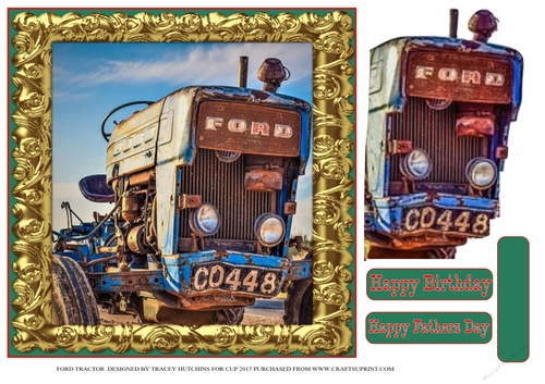 FORD TRACTOR FATHERS DAY - BIRTHDAY 