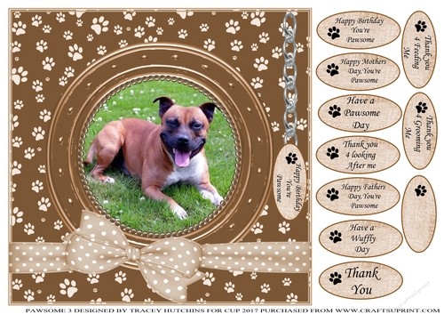 RED  STAFFY THANK YOU AND VARIOUS OTHER SENTIMENTS