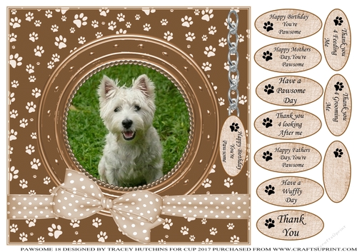 WESTIE 2 THANK YOU AND VARIOUS OTHER SENTIMENTS