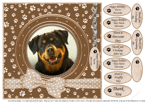 ROTTWEILER THANK YOU AND VARIOUS OTHER SENTIMENTS