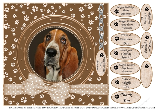 BASSET THANK YOU AND VARIOUS OTHER SENTIMENTS