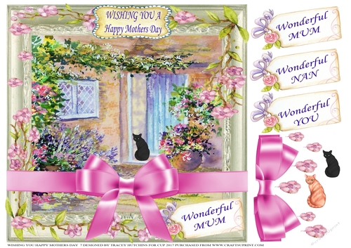 WISHING YOU A HAPPY MOTHERS DAY 7  with cats - MUM - NAN