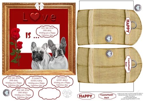 THROUGH THE GATES  6x6 VALENTINES DAY LOVE IS YOU ME & THE DOG/S 4