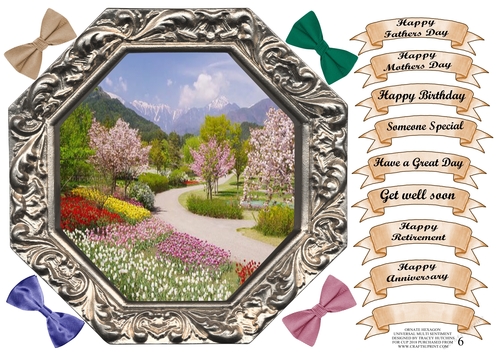 ORNATE HEXAGON MULTI SENTIMENT & OCASIONS 6