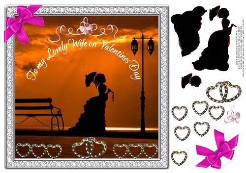 LOVELY WIFE VINTAGE VALENTINES DAY