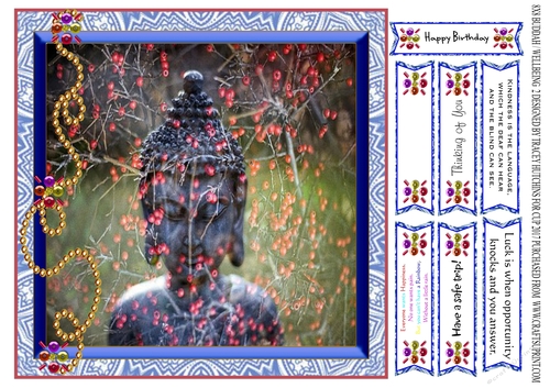 BUDDHA WITH ROWEN TREE BERRIES WELL BEING BIRTHDAY QUOTES INSPIRATIONAL 