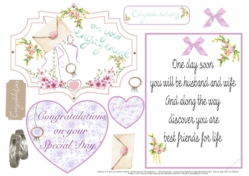 MIX AND MATCH SHEET 1 ENGAGEMENT / WEDDING