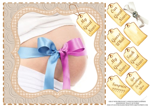 PREGNANCY ANNOUNCEMENT 8X8 SURPRISE